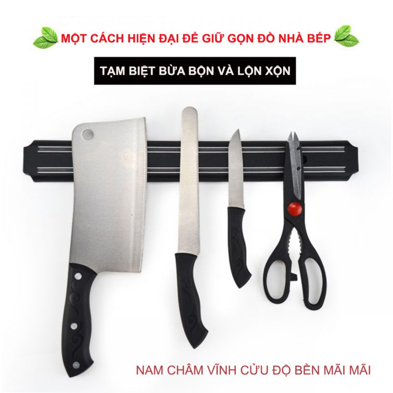 Thanh nam châm treo dao kéo dụng cụ – 33cm và 50cm